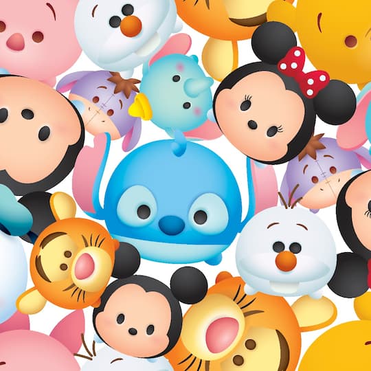 Disney® Tsum Tsum Mickey & Friends Multi Fleece Fabric